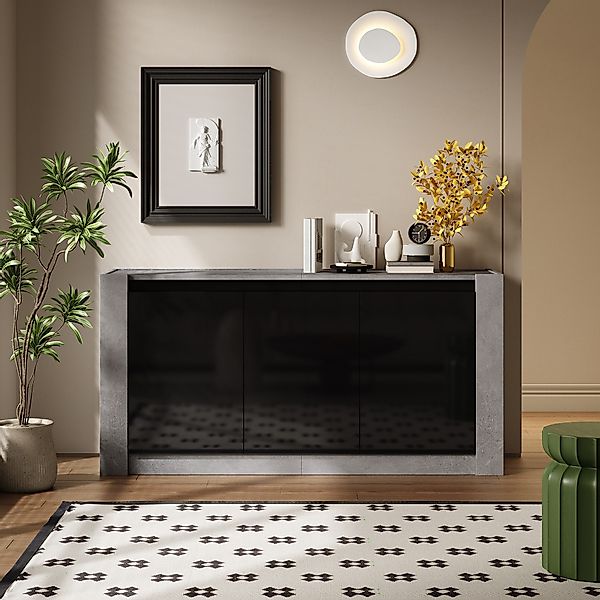 Ulife Sideboard Wohnzimmerschrank, Hochglanz farblich passender günstig online kaufen