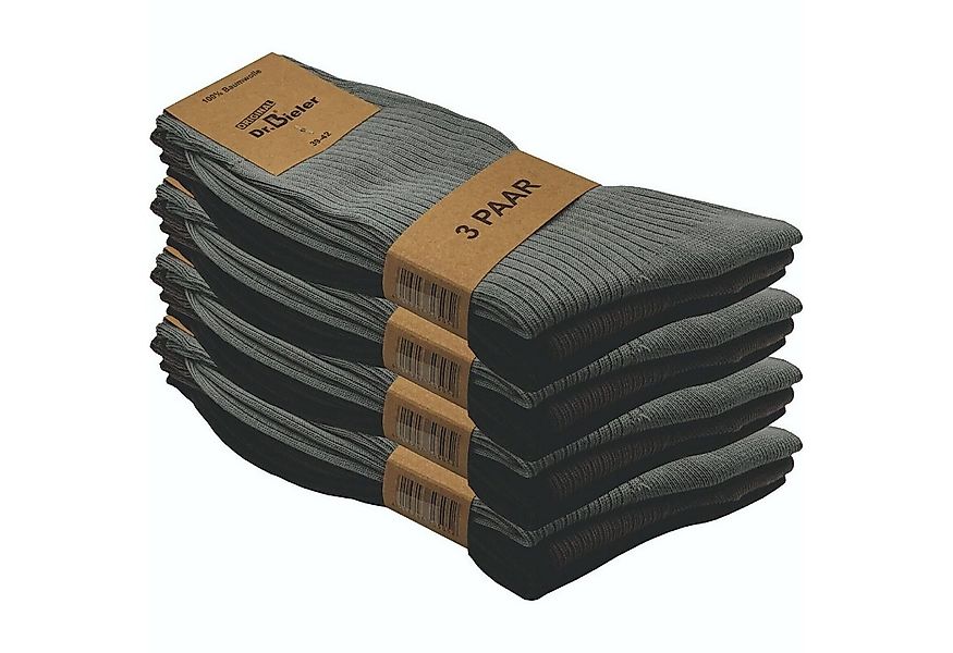 GAWILO Basicsocken für Herren aus 100% Baumwolle - ohne Gummi - ohne drücke günstig online kaufen