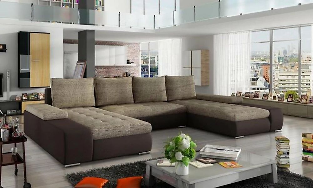 JVmoebel Ecksofa Wohnlandschaft Luxus Sofa Couch Ecksofa Textil, Made in Eu günstig online kaufen