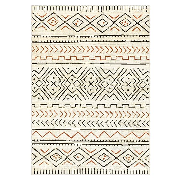 KARAT Outdoorteppich Aztec Gemütlicher Außenteppich Gelb 200 x 290 cm günstig online kaufen