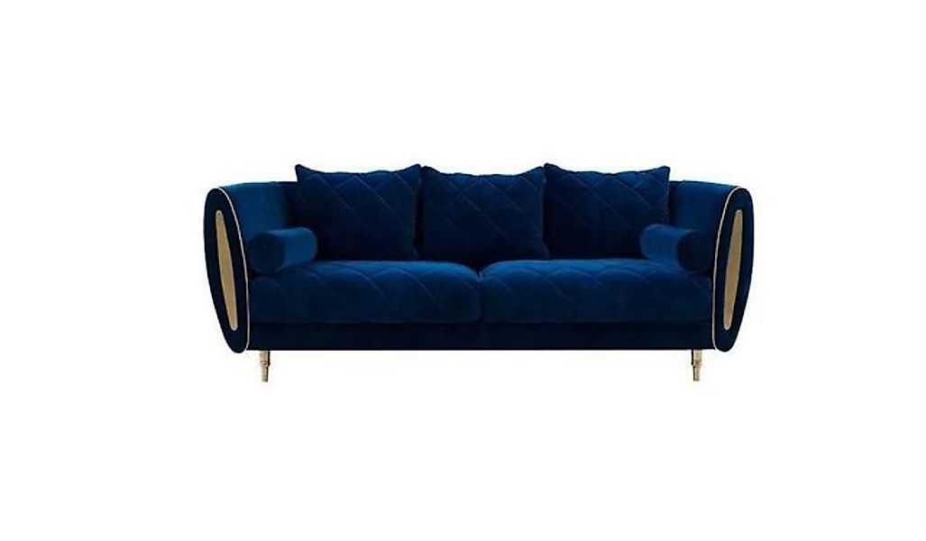 Xlmoebel Sofa Blau 2-Sitzer Relaxsofas mit modernem Design aus Textilpolste günstig online kaufen