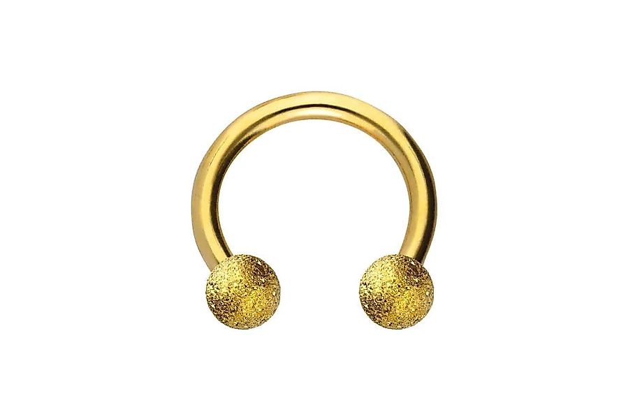 PIERCINGLINE Piercing-Set Chirurgenstahl Hufeisenring DIAMANTOPTIK (Hufeise günstig online kaufen