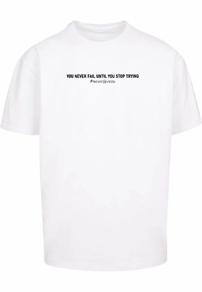 Merchcode T-Shirt "Merchcode Herren Never Give Up Heavy Oversized Tee" 1 St günstig online kaufen