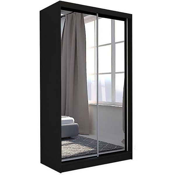 Beautysofa Schiebetürenschrank DEBRA II mit Schubladen, Spiegeln und Kleide günstig online kaufen