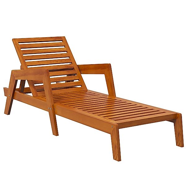 Outsunny Gartenliege Balkonliege mit verstellbarer Rückenlehne, günstig online kaufen