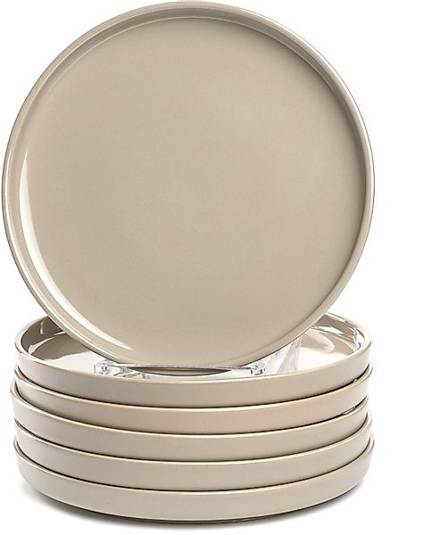 LEONARDO Teller-Set »Speiseteller ROMA, Keramikteller, ca. 22 cm, 6-teilig« günstig online kaufen