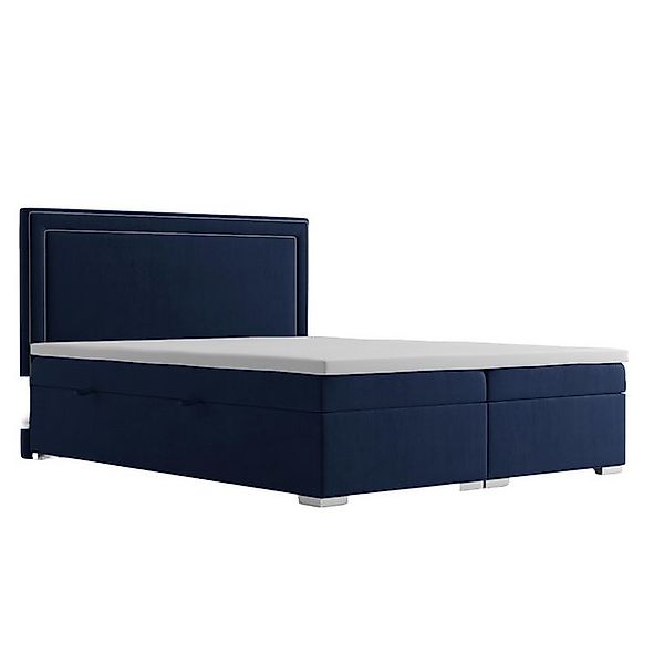JVmoebel Bett Boxspring Bett Hotel Doppel Design Betten Luxus Polster Kaste günstig online kaufen