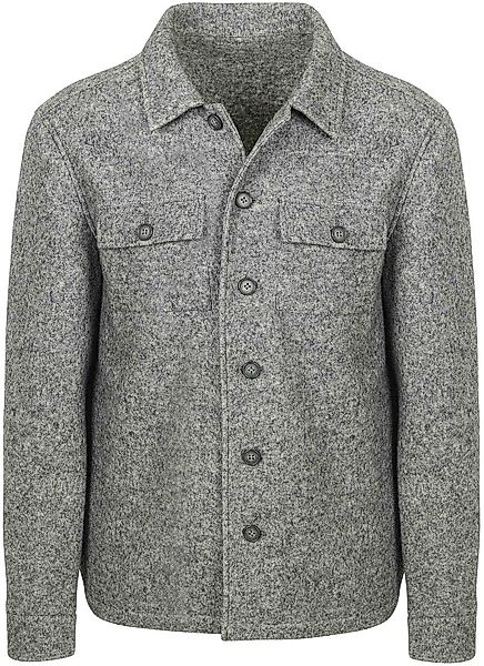 Suitable Overshirt Boiled Wool Blend Grau - Größe XL günstig online kaufen