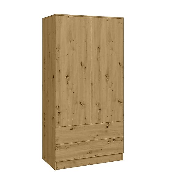 Beautysofa Kleiderschrank Zweitüriger mit Schiebetüren LOOK günstig online kaufen