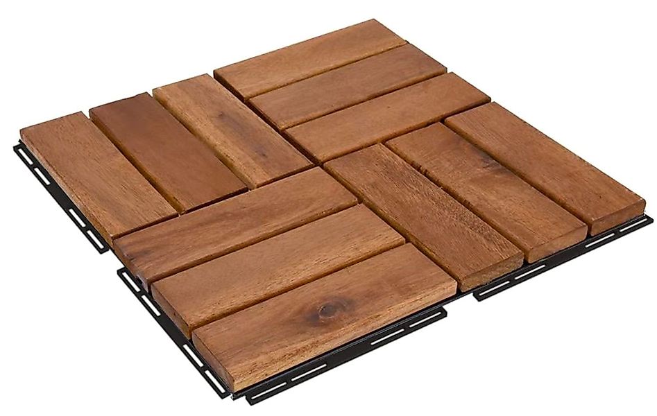 BURI Holzfliesen 1m² Holzfliesen Terrassenfliesen Holz günstig online kaufen