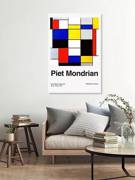 Poster / Leinwandbild - Piet Mondrian – Sara Hildénin Taidemuseo günstig online kaufen