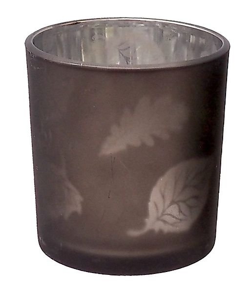 ZauberDeko Windlicht Windlicht Glas mit Blättern günstig online kaufen