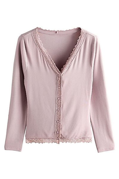 Next Trägertop Thermo-Baselayer Strickjacke mit Spitzenbesatz (1-tlg) günstig online kaufen