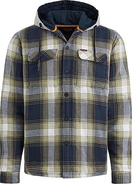 PME Legend Overshirt Kariert Blau Grün - Größe M günstig online kaufen