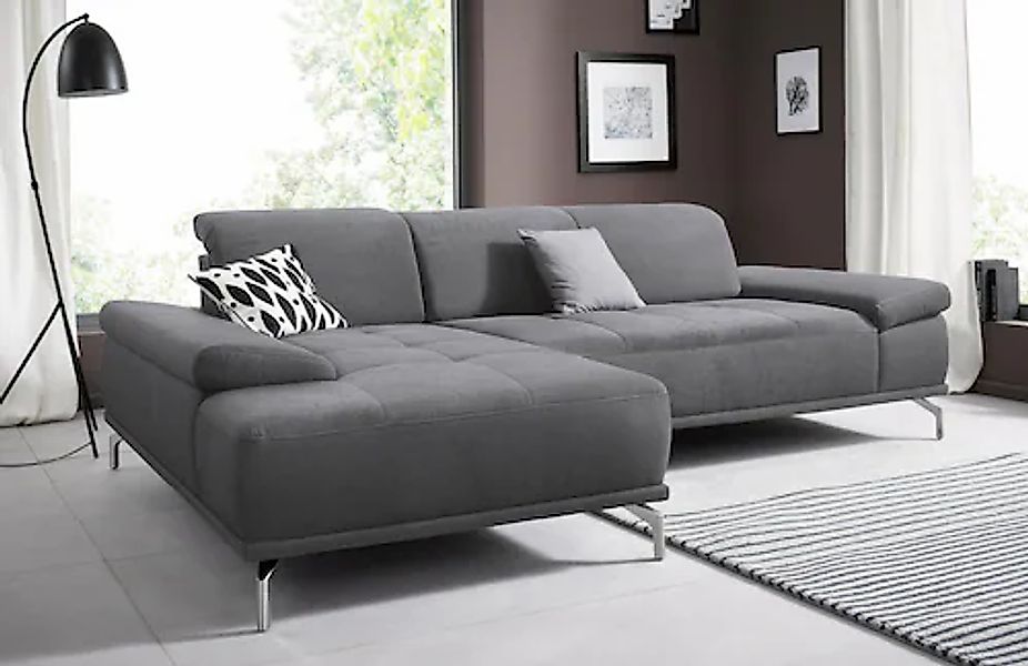 Home affaire Ecksofa »Caluna« Inkl.Sitztiefenverstellung, wahlweise mit Kop günstig online kaufen