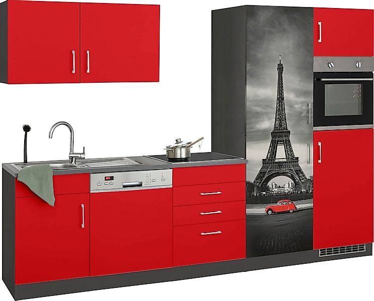 HELD MÖBEL Küchenzeile "Paris", ohne E-Geräte, Breite 290 cm günstig online kaufen
