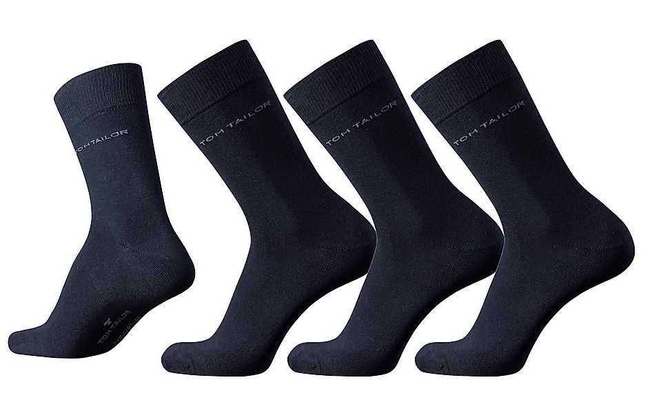 TOM TAILOR Socken Tom Tailor Herren Socken 3er Pack uni basic navy blau Tom günstig online kaufen
