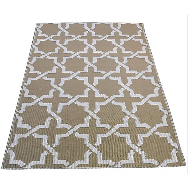 Jet-Line Indoorteppich Modern Braun mit Geometrischen Mustern 120 x 180 cm günstig online kaufen