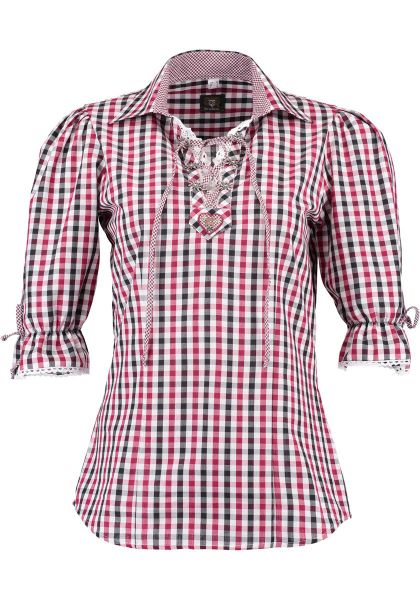 OS Trachten Trachtenbluse Paruvo Tailliert, Liegekragen, günstig online kaufen