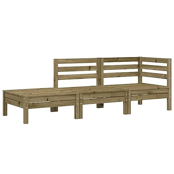 vidaXL Gartensofa 3-Sitzer Kiefernholz Imprägniert 838046 günstig online kaufen