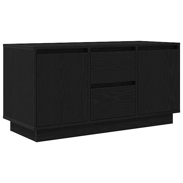 vidaXL TV-Schrank mit LED-Leuchten Schwarz Eichen-Optik 100x41x50 cm 861410 günstig online kaufen