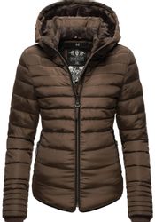 Marikoo Winterjacke "Amber" mit Kapuze stylische Steppjacke mit Teddyfutter günstig online kaufen