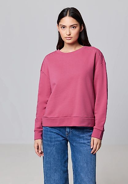 STREET ONE STUDIO Langarmshirt, mit Glitzersteinen günstig online kaufen