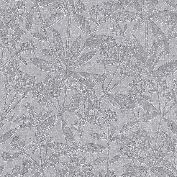 Bricoflor Hygge Tapete in Grau Vlies Blumentapeten im Skandinavischen Vinta günstig online kaufen