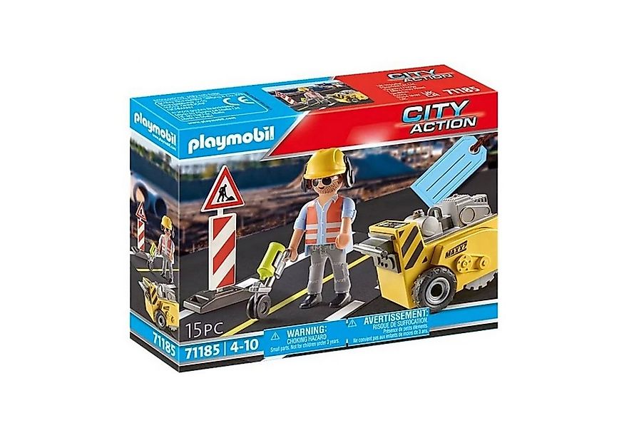 Playmobil® 71185 Bauarbeiter mit Kantenfräser Konstruktions-Spielset günstig online kaufen
