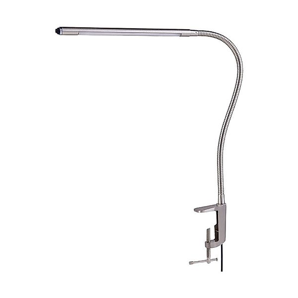Lindby LED-Klemmleuchte Lionard, 53 cm, nickel matt, Metall günstig online kaufen
