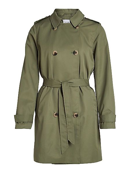 VILA Zweireihige Trenchcoat Damen Grün günstig online kaufen