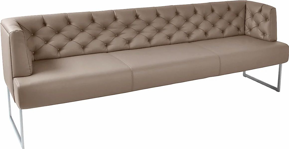 K+W Komfort & Wohnen Polsterbank "Creso" im modernen Chesterfield-Look, Füß günstig online kaufen