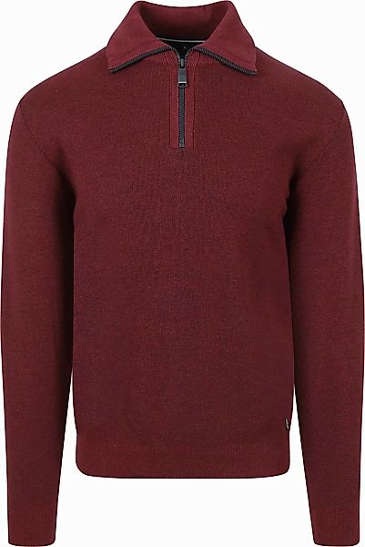 Casa Moda Halfzip Pullover Bordeaux - Größe 4XL günstig online kaufen