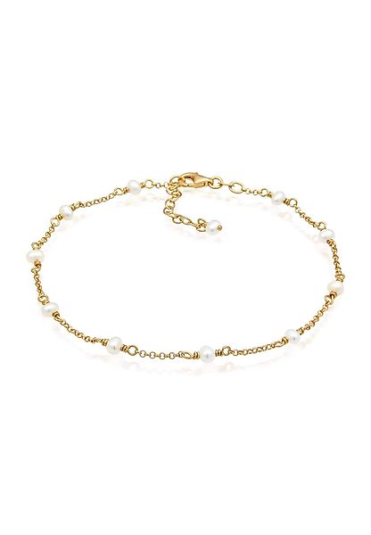 Elli Fußkette Fußkette mit Süßwasserzuchtperle 925 günstig online kaufen