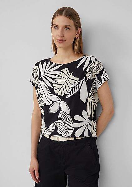 s.Oliver Shirttop Elastisches T-Shirt aus Viskosestretch günstig online kaufen