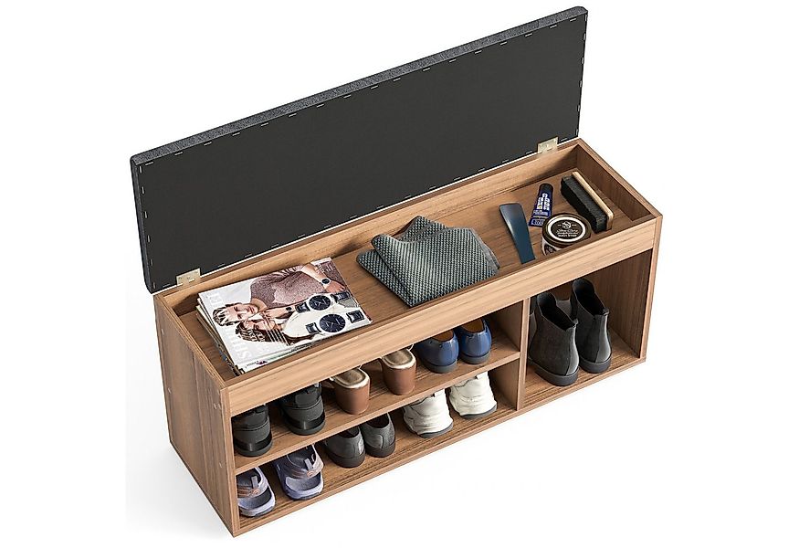 KOMTO Schuhbank Mit Sitzfläche Schuhregal Bank mit Stauraum Schuhschrank mi günstig online kaufen