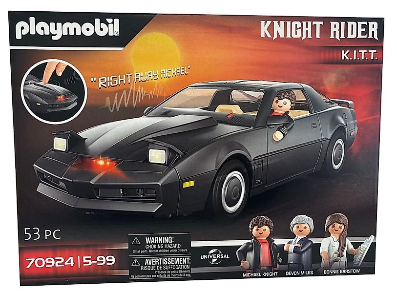 Playmobil® Spielzeug-Auto Playmobil Knight Rider K.I.T.T Sportwagen und A-T günstig online kaufen