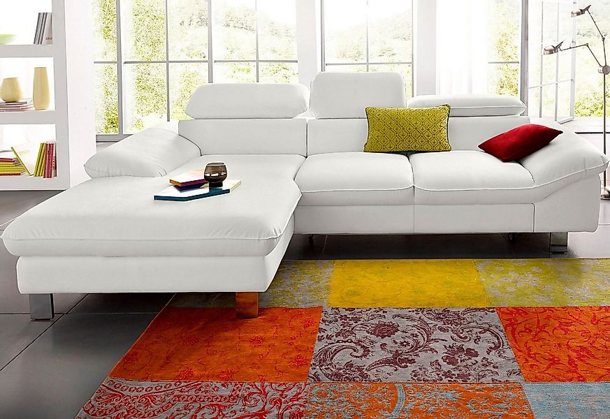 COTTA Ecksofa Driver L-Form, mit Kopfteilverstellung, wahlweise mit Bettfun günstig online kaufen