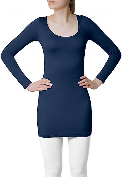 Caspar Langarmshirt MUSE SRT012 langes Damen günstig online kaufen