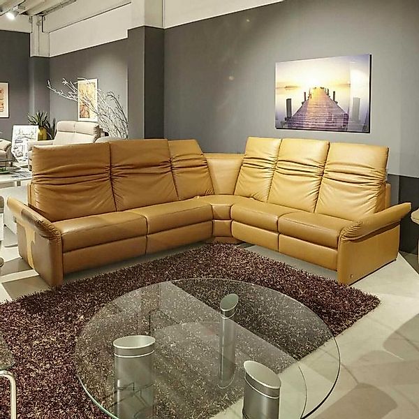 Musterring Ecksofa Ecksofa MR7300 Leder 22 Whisky Mit Relaxfunktionen günstig online kaufen