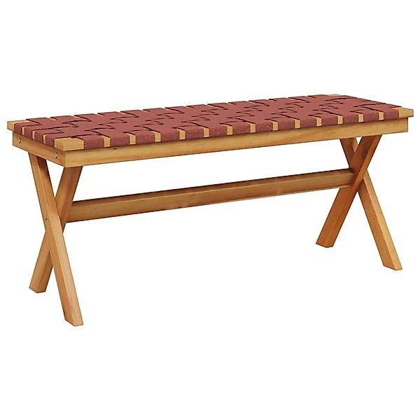 vidaXL Gartenbank Gartenbank Rot Massivholz und günstig online kaufen
