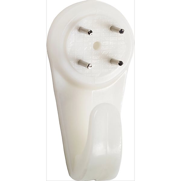 Wandhaken Kunststoff 40 mm Weiß 2 Stück günstig online kaufen