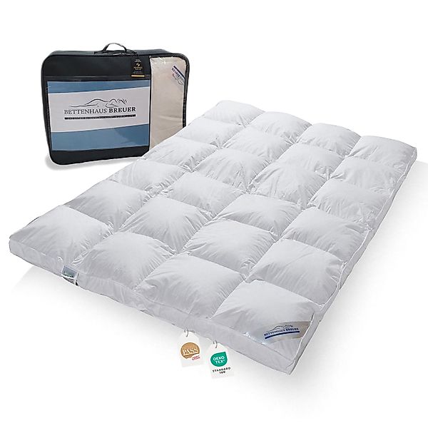 Polarwarm Hochsteg Daunendecke 100% neue Daunen Klasse1 1040g 135x200 günstig online kaufen