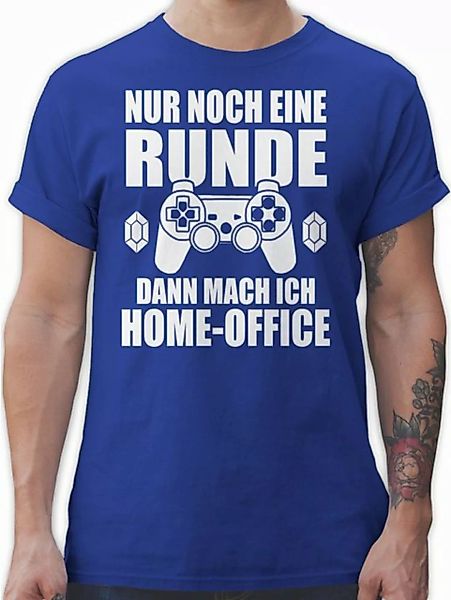 Shirtracer T-Shirt Nur noch eine Runde dann mach ich Home Office - Sprüche günstig online kaufen