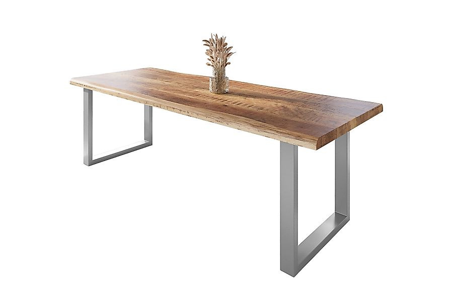 SAM® Esstisch Waves, Mangoholz, gedoppelte Tischplatte, günstig online kaufen