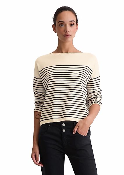 Marc OPolo Strickpullover geringelt, U-Boot-Ausschnitt günstig online kaufen