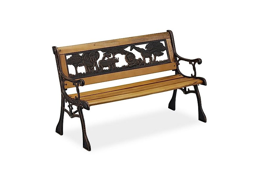 relaxdays Gartenbank Kinder Gartenbank mit Tier-Motiv günstig online kaufen