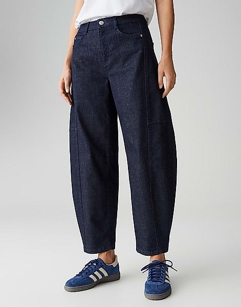 OPUS Relax-fit-Jeans LOLAH VISION Barrel aus BCI Cotton Mix Mid Rise ovales günstig online kaufen