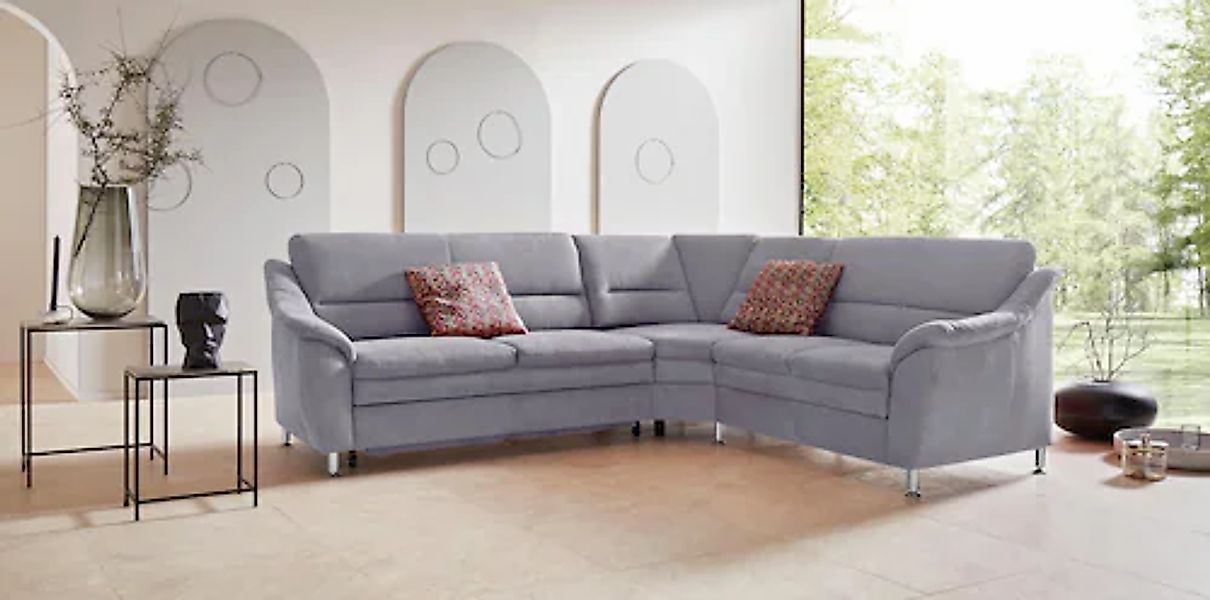 Home affaire Ecksofa »Cardoso L-Form« mit Trapezecke für mehr Sitzkomfort, günstig online kaufen