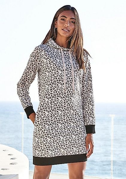 LASCANA Sweatkleid mit Kapuze und seitlichen Eingrifftaschen, Loungewear günstig online kaufen